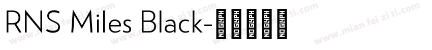 RNS Miles Black字体转换